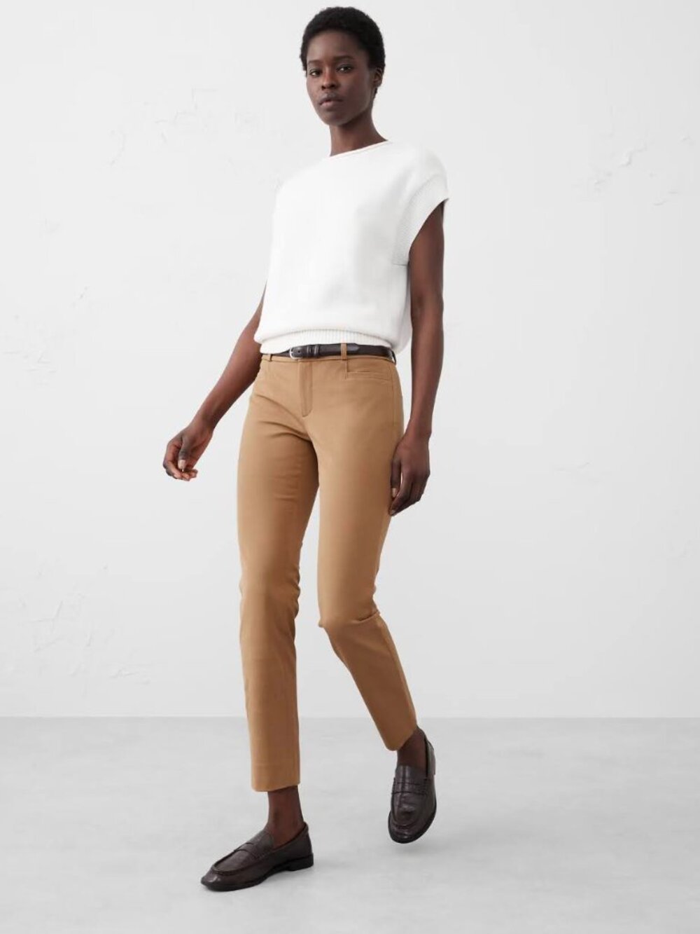 NWT Banana Republic Sloan Slim Pant 4 Petite Camel